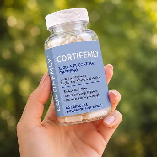 CORTIFEMLY | Reduce el cortisol, la hinchazon, el estrés y la ansiedad.