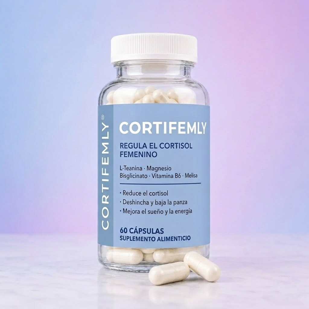 CORTIFEMLY | Reduce el cortisol, la hinchazon, el estrés y la ansiedad.